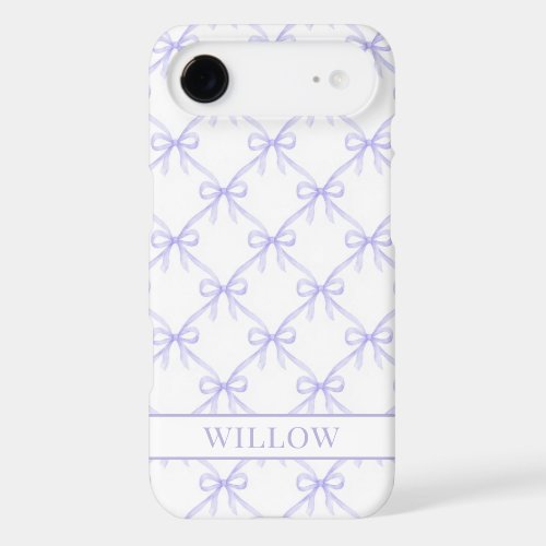 Purple Coquette Watercolor Bows iPhone 17 Air Case