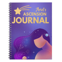 Purple Cosmic Ascension Journal Spiritual Notebook