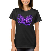 Purple Cosmic Butterfly T-Shirt