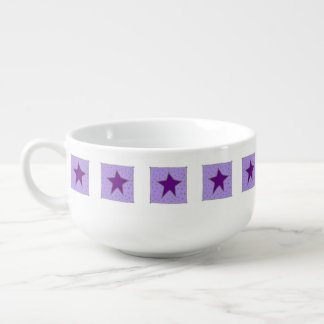 Purple Country Star Soup Mug
