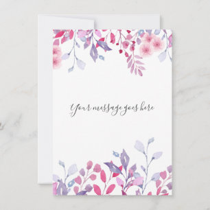 Purple Country Wildflowers Card