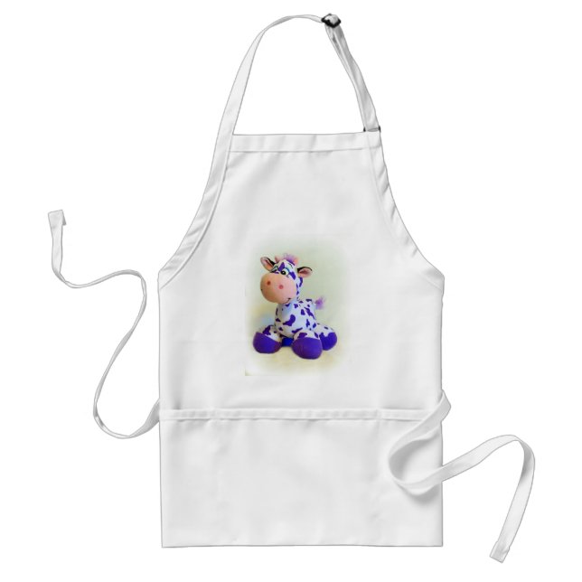 Purple Cow Adult Apron (Front)