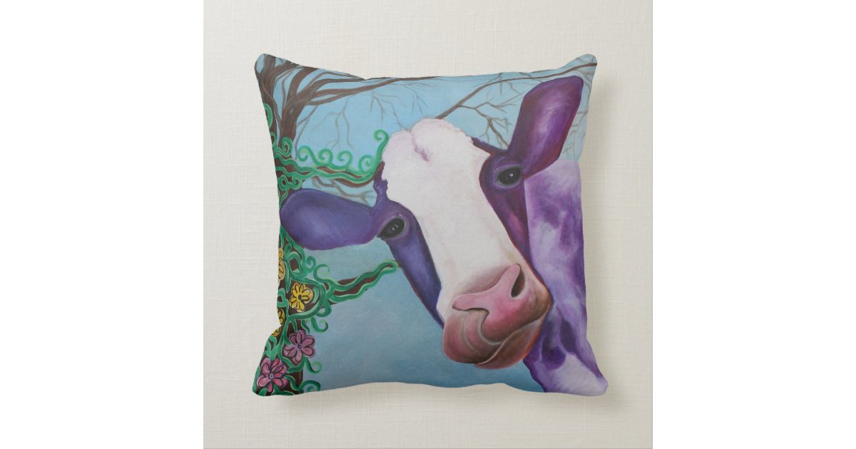 purple cow pillow pet