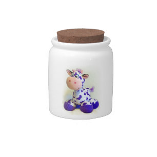 Purple Cow Candy Jar