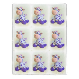 Purple Cow Duvet Cover