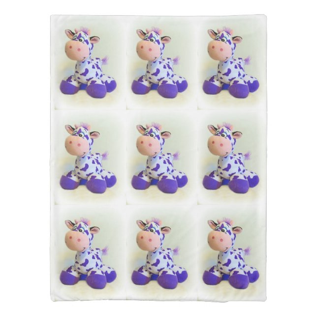 Purple Cow Duvet Cover (Back)