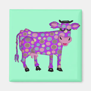 Purple Cow Magnet