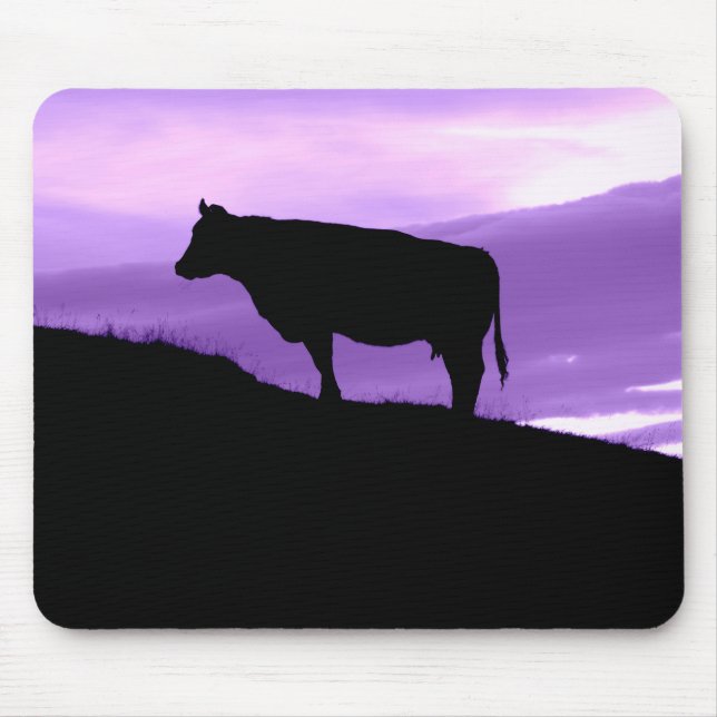 Purple Cow Mouse Pad (Front)