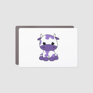 Purple cow Oversized T-Shirt_1 Car Magnet