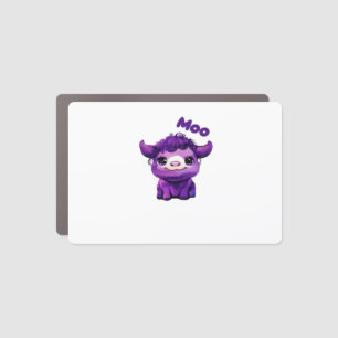 Purple Cow Oversized T-Shirt Car Magnet