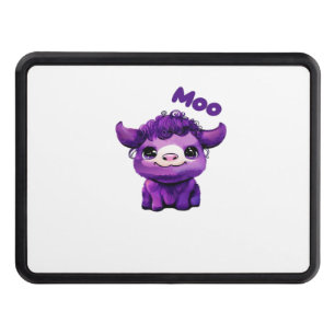 Purple Cow Oversized T-Shirt Hitch Cover
