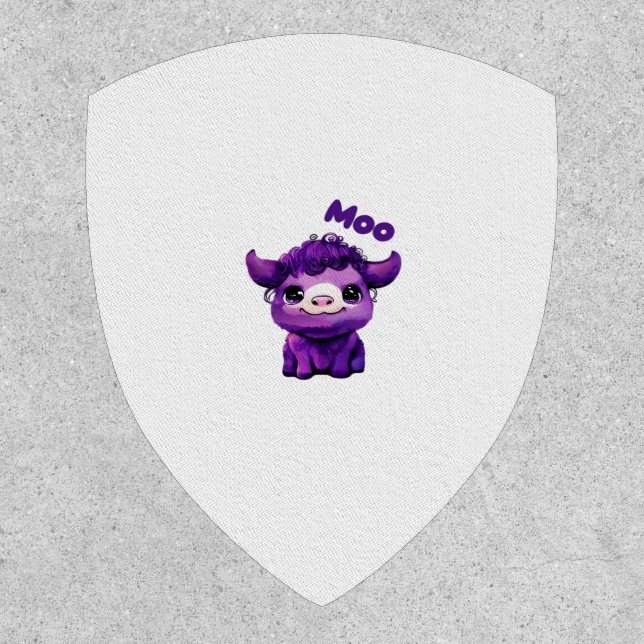 Purple Cow Oversized T-Shirt Patch (Front)