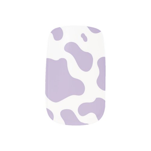 Purple Cow Patch Nail Stickers