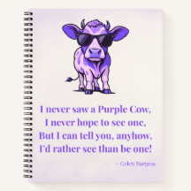 Purple Cow Poem By Gelett Burgess