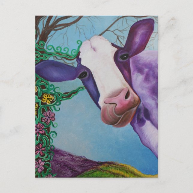 Purple Cow Postcard (Front)
