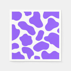 Purple Cow Print Napkins