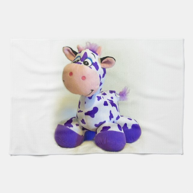 Purple Cow Towel (Horizontal)