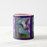 Purple Cow Two-tone Coffee Mug at Zazzle