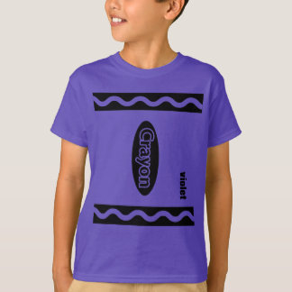 Purple Crayon Box Halloween Party Group Costume T-Shirt