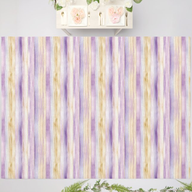 Purple Cream Iris Stripes   Rug (Insitu (Wedding))