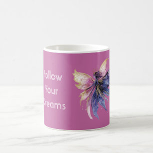 Purple Cream Pink Gold Fairy Coffee Mug