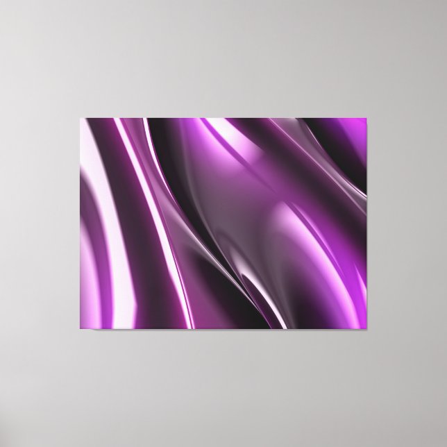 purple cream wrapped canvas print (Front)