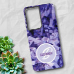 Purple Crinkled Shredded Paper Monogram Samsung Galaxy S21 Ultra Case<br><div class="desc">This abstract phone cover design features a close-up photography of purple crinkled and shredded paper strips with a highlight of template monogram and name. Personalize the text,  remove one or edit using the Edit Design tool to select a font style size and color you prefer.</div>