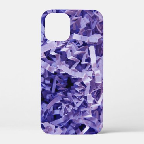 Purple Crinkled Shredded Paper Photograph iPhone 12 Mini Case