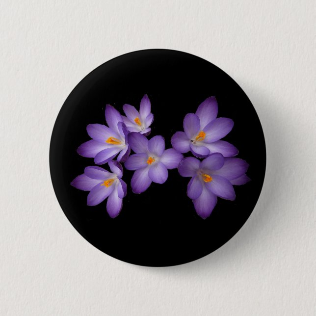 Purple Crocus Button (Front)