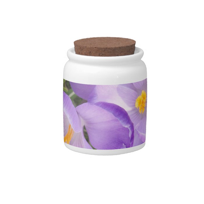 Purple Crocus Cookie Jar Candy Jars