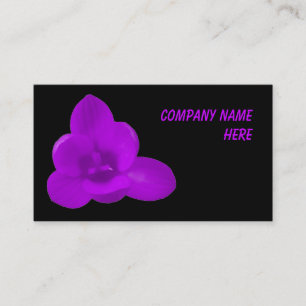 Purple Crocus Customizable Business Card
