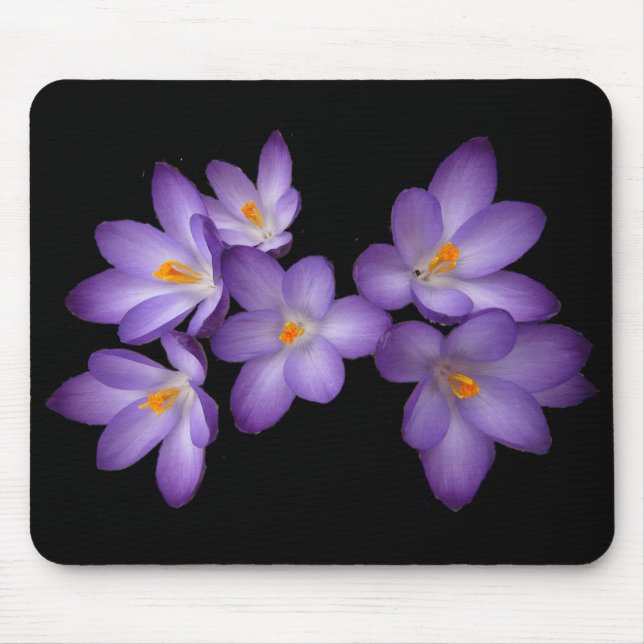 Purple Crocus Mouse Pad (Front)