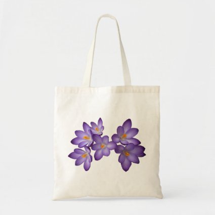 Purple Crocus Tote Bag