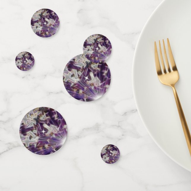 Purple Cross and Faith Confetti (Group)