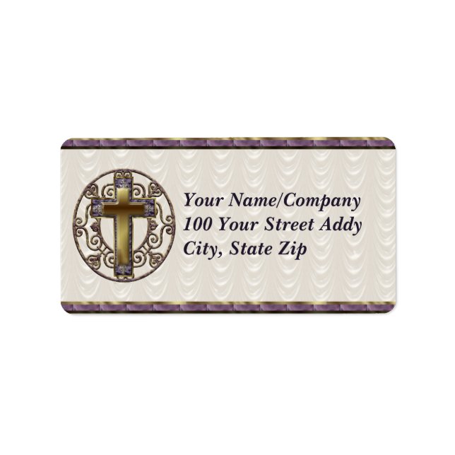 Purple Cross Label (Front)