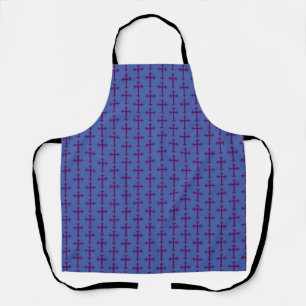 Purple Cross Lenten and Advent Devotional Art Apron
