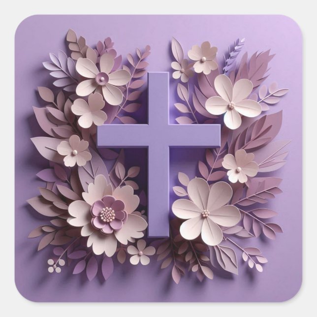 Purple Cross Sticker Ai design  (Front)