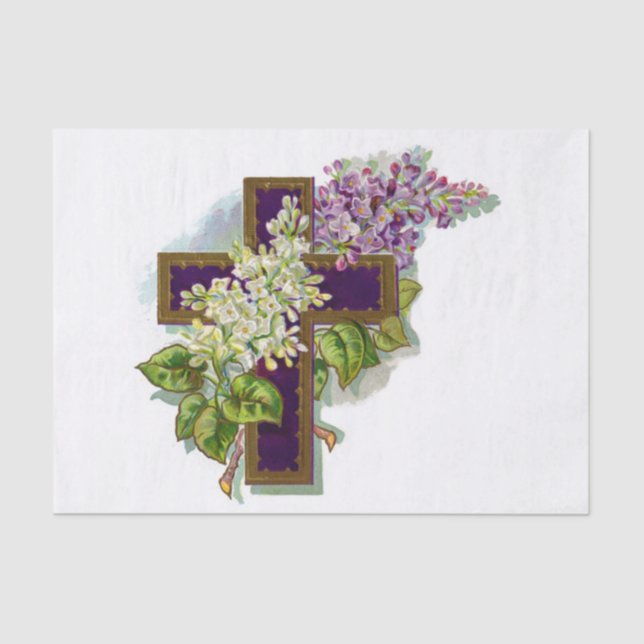 Purple Cross Tissue Paper (Front)