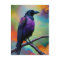 Purple Crow, colorful background
