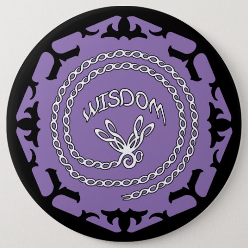 Purple Crown Chakra Wisdom Dragonfly Button