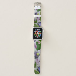 Purple Crown Flower Apple Watch Band