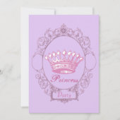 Purple Crown Princess Birthday Party invitation | Zazzle