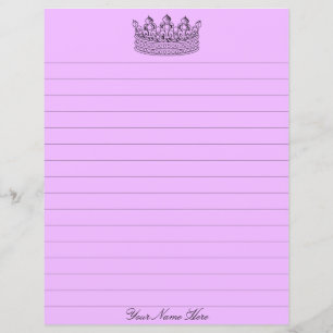 Purple Crown Stationery