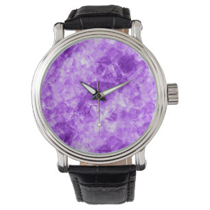 Purple Crumpled Texture Watch
