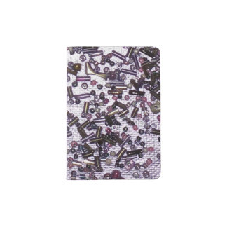 Purple crunch passport holder