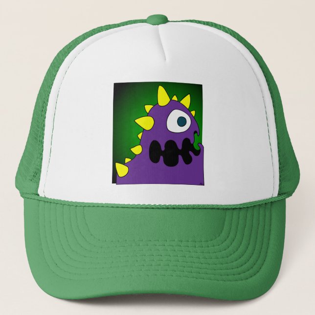 PURPLE CRUNCHER TRUCKER HAT (Front)