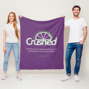 Purple Crushed Fleece Blanket