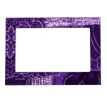Purple &quot;crushed Velvet&quot; Look Magnetic Photo Frame at Zazzle