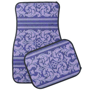 Purple crushed velvet wallpaper photo image car floor mat