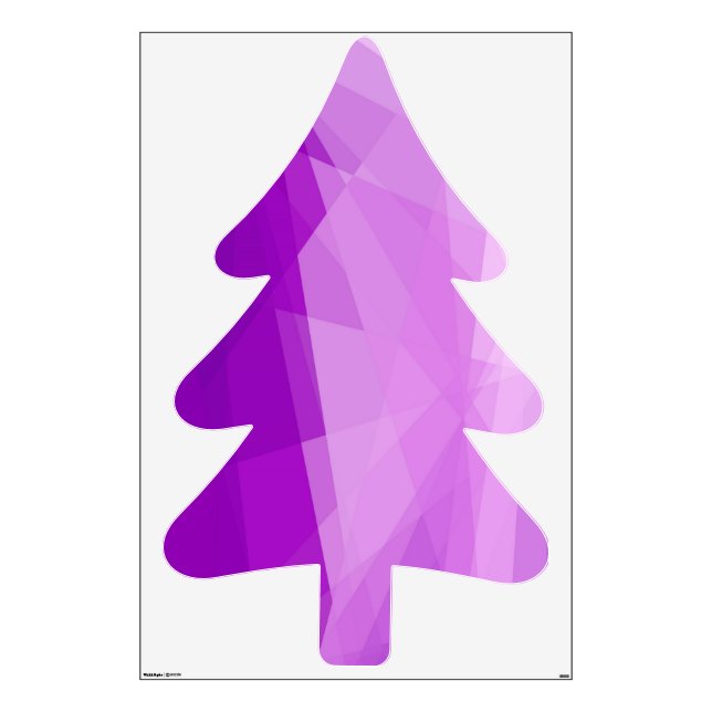 Purple Crystal Fir tree (Pine tree ) Wall Sticker (Front)